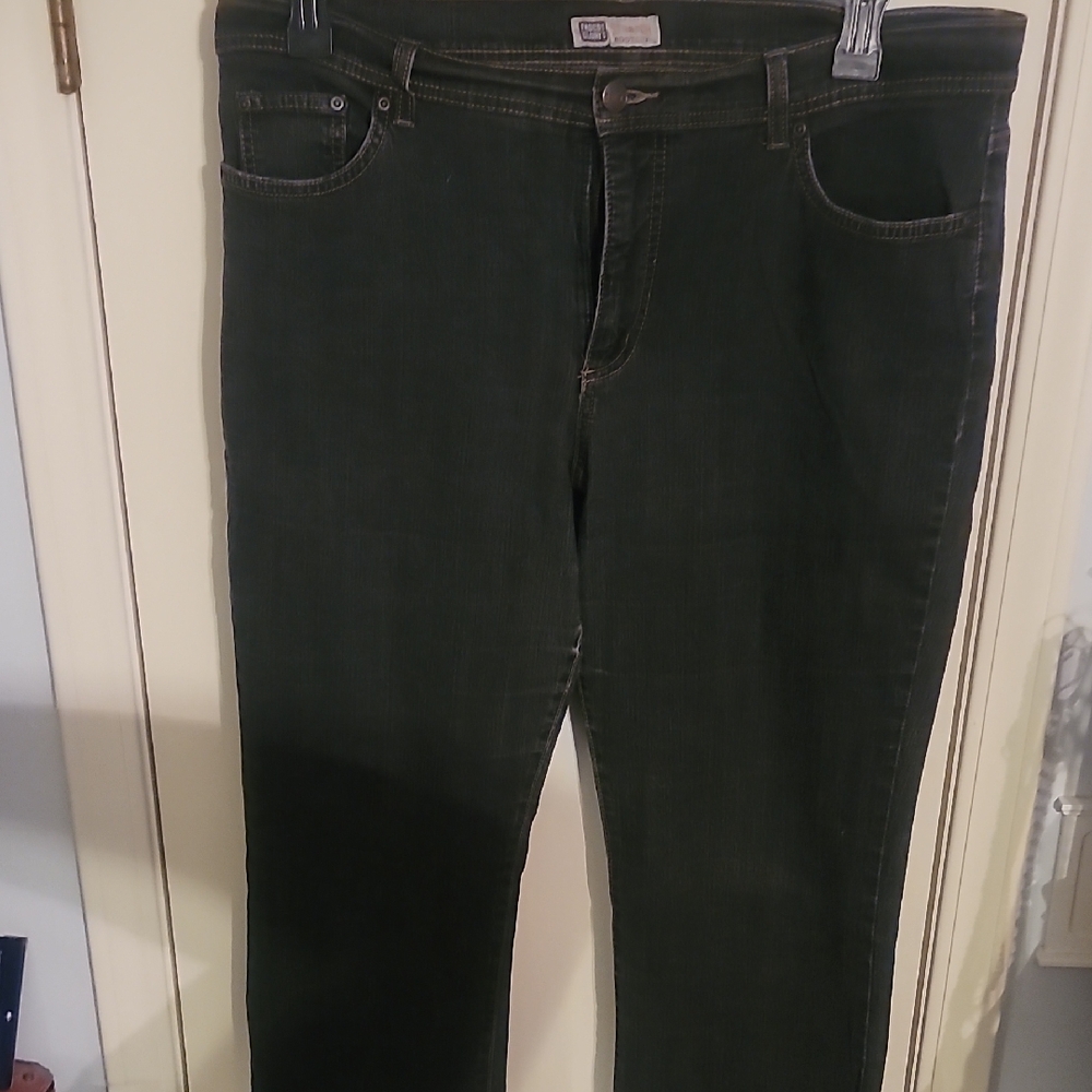 Faded Glory Women's Straight Leg Jeans - Black